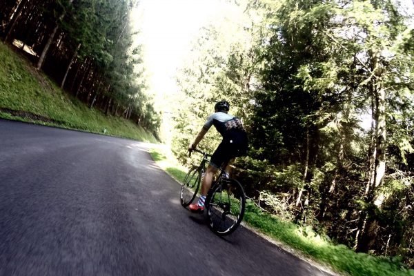 Ausfahrt mit dem Rennrad im südlichen Niederösterreich.